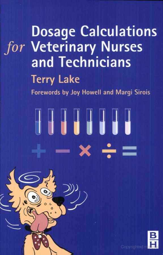 Dosage Calculations For Veterinary Nurses And Technicians PDF
